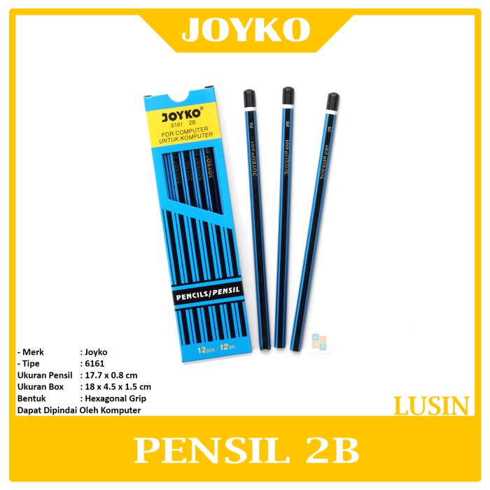 

JOYKO - Pensil Kayu 2B Ujian Komputer 6161 - Lusin