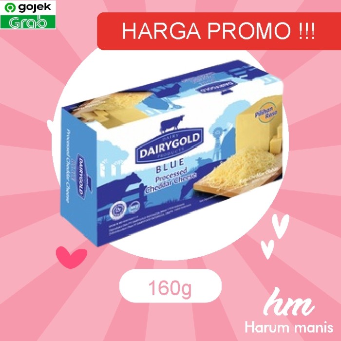 

Keju Cheddar Dairygold Blue Biru 170gr