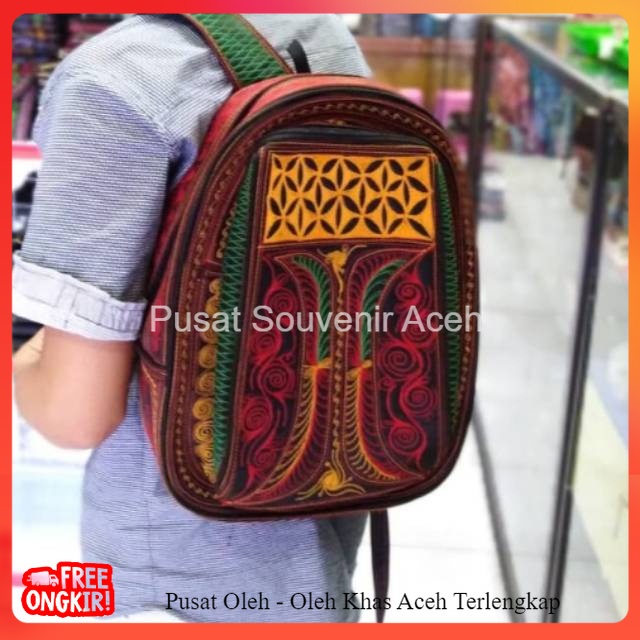 TAS RANSEL ACEH / BORDIR PINTU ACEH / TAS  PUNGGUNG SEDANG