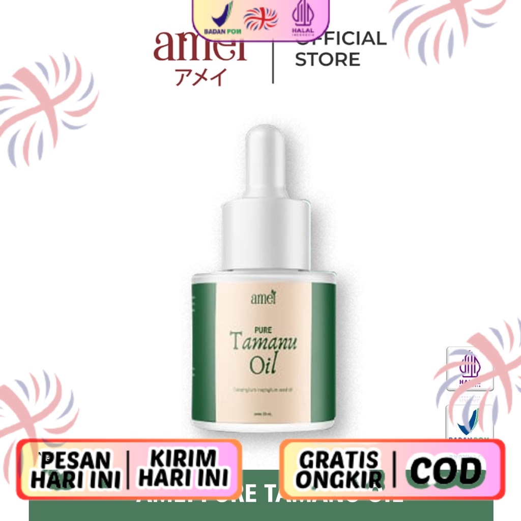 Amei Tamanu Oil Serum Pembersih Jerawat Amei Pure Tamanu Oil 20ml BPOM