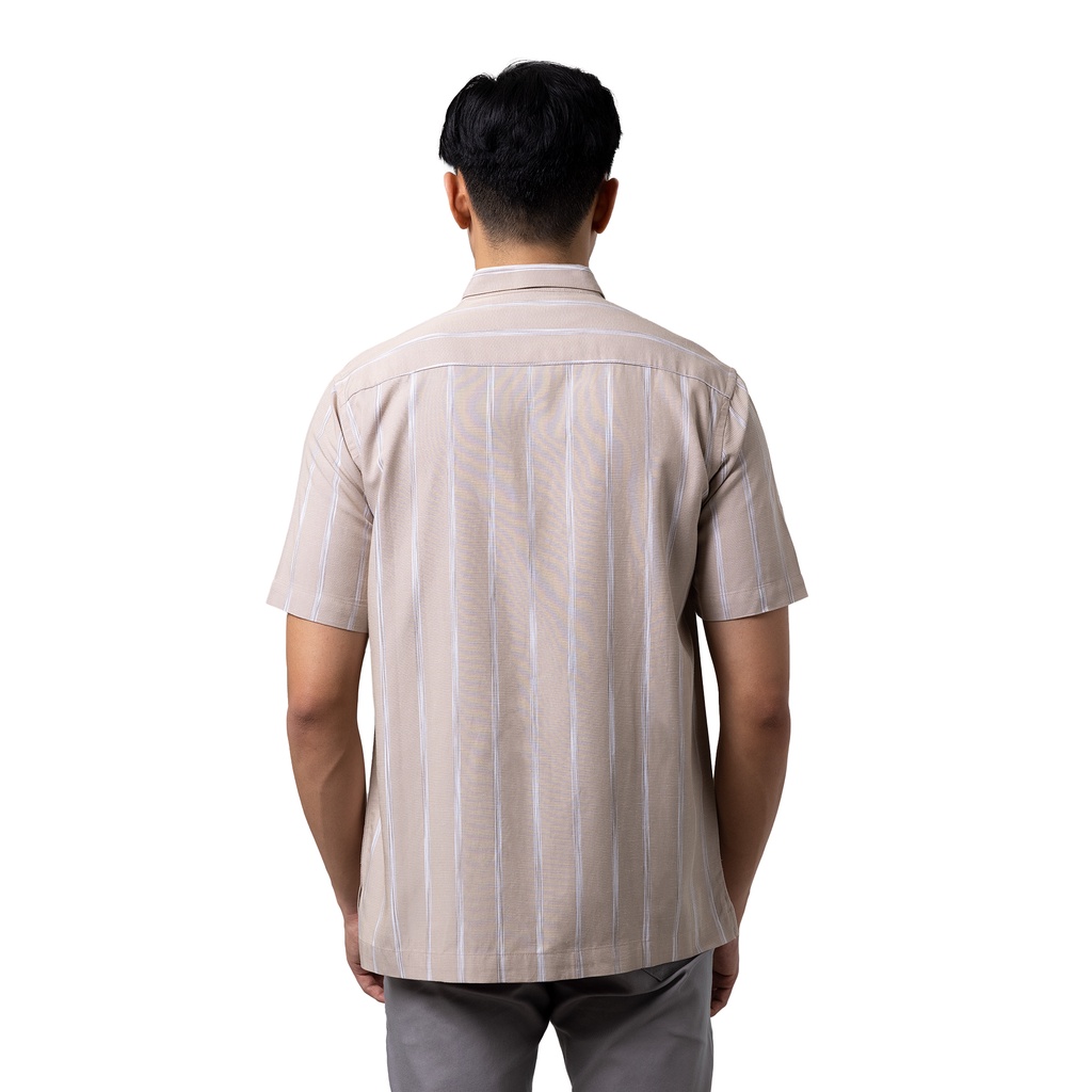 MANZONE Kemeja Pria Lengan Pendek MZC-HANS - BEIGE