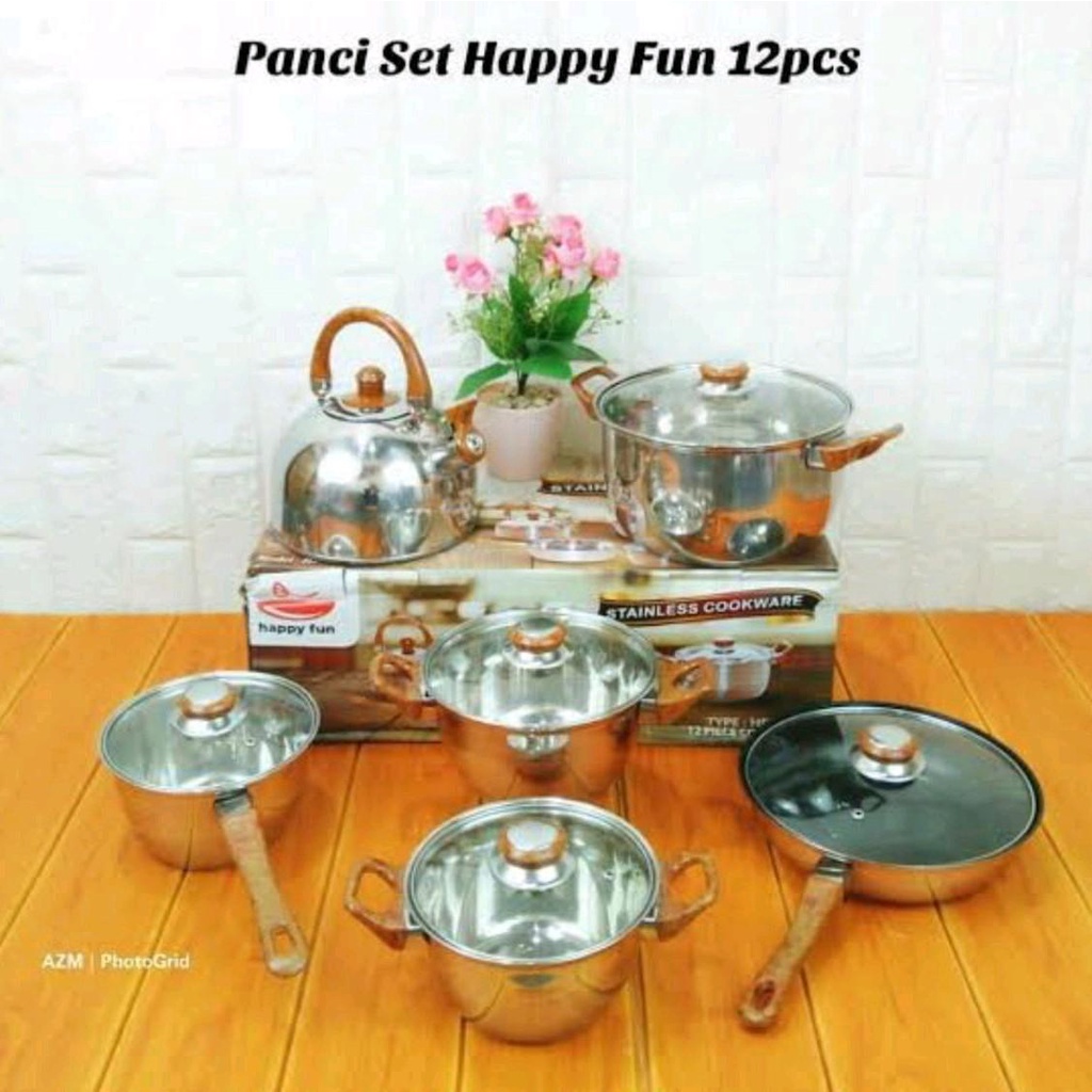 panci set 12 pcs happy call