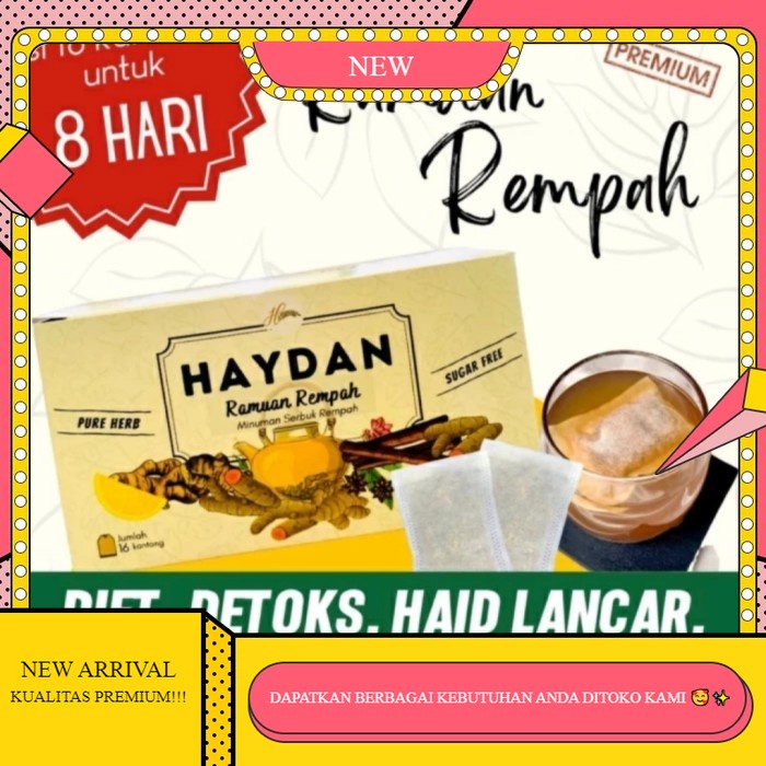

Teh Haydan Ramuan Rempah | Teh Celup Rempah | Teh JSR | Imunitas