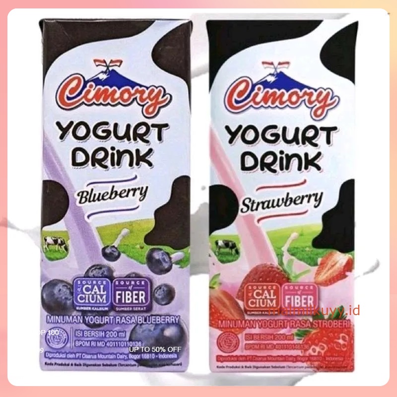 

CIMORY YOGHURT DRINK 200ml BLUEBERRY STRAWBERRY CEMILAN ANAK MINUMAN RINGAN SUSU OLAHAN UHT GROSIR MURAH SEHAT STROBERI PARCEL ECERAN