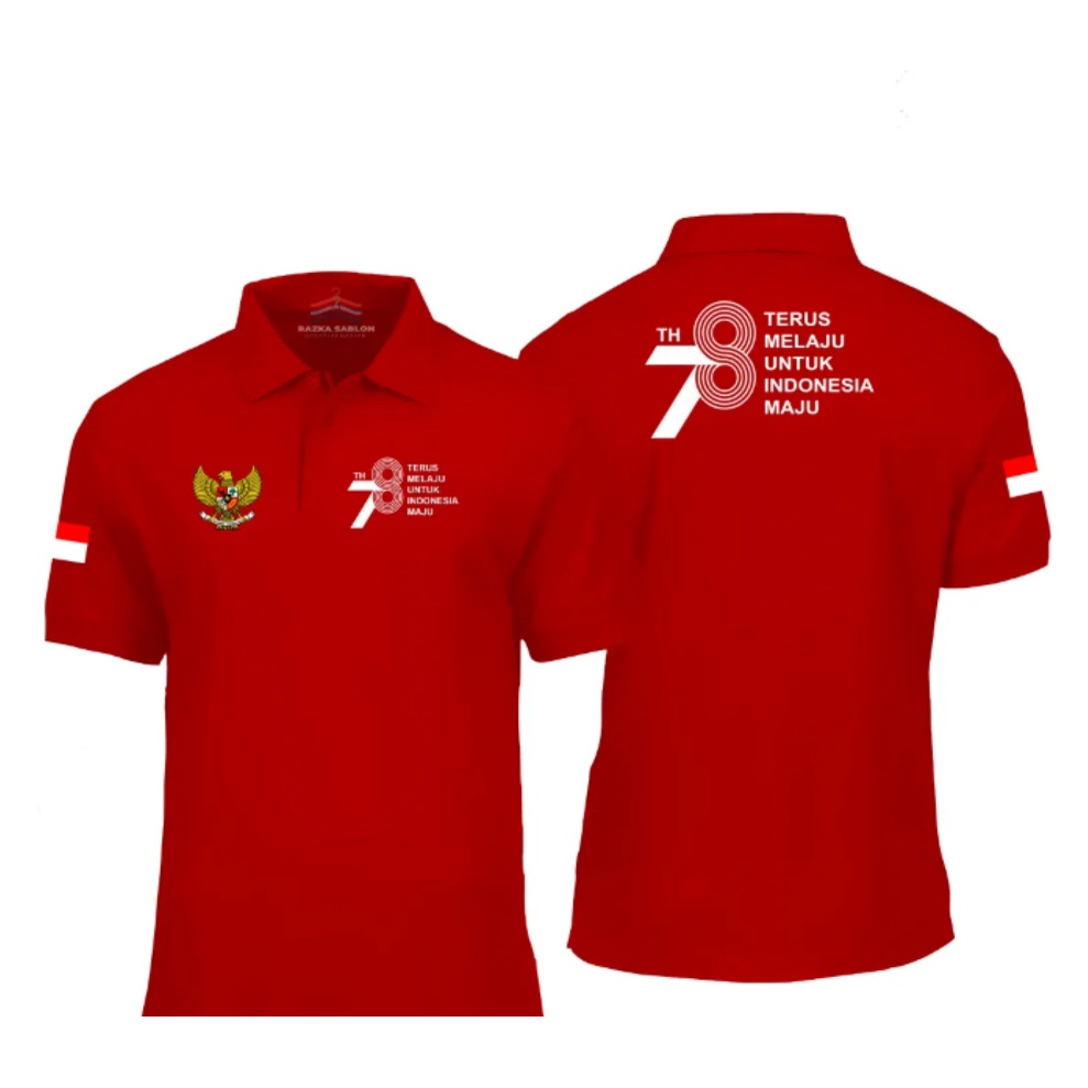 KAOS POLO HUT RI KE 78 // KAOS POLO  PANITIA 17 AGUSTUS