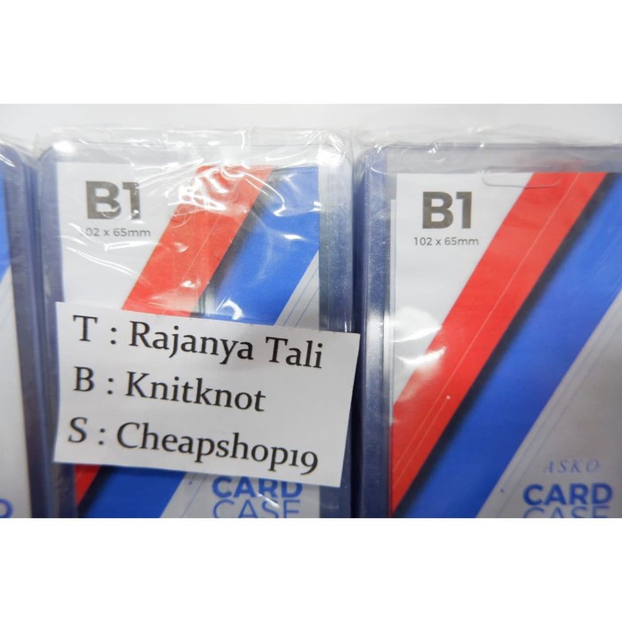 

ASKO Card Case B1 / Plastik ID Card Case Tebal Uk. B1 RJT