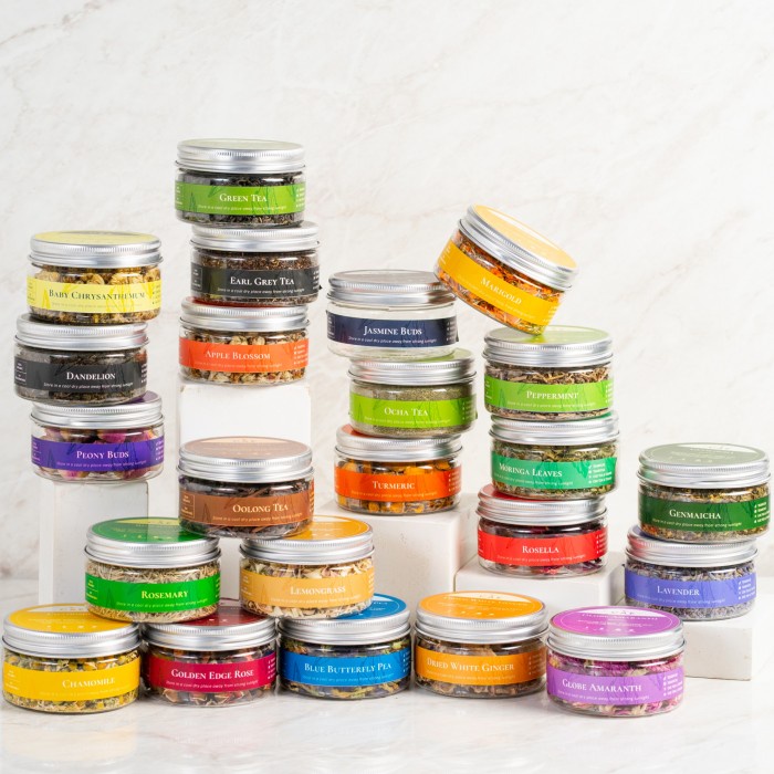 

Flower Tea In Jar Souvenir Hampers Gift Premium Series Cae Tea Tisane