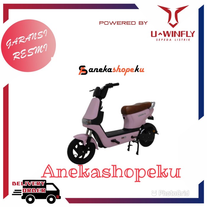 T2C Sepeda Listrik DF8 Uwinfly DF8 sepeda listrik - Pink Original