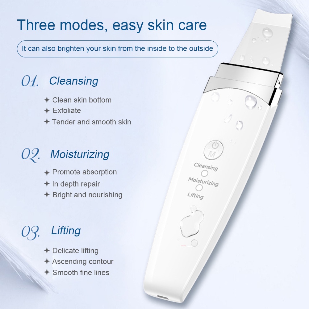 Facial Cleansing Tools Ultrasonic Skin Cleaner For Cleaning Pores Acne Blackheads Moisturizing