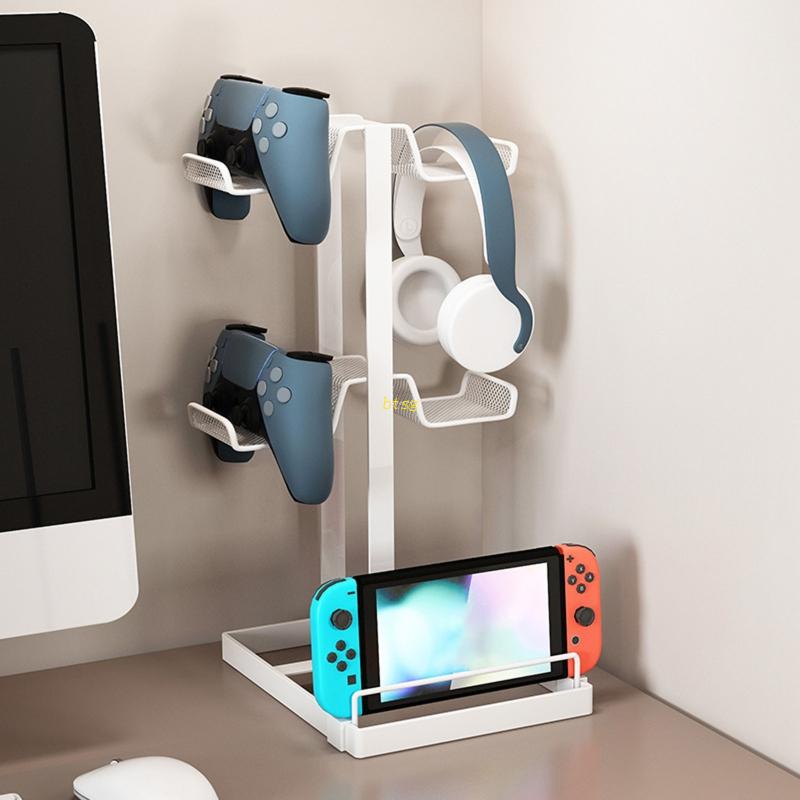 Btsg Controller Display Holder Stand Gamepad Metal Desktop Storage Organizer Bracket Untuk Switch///Untuk PS3