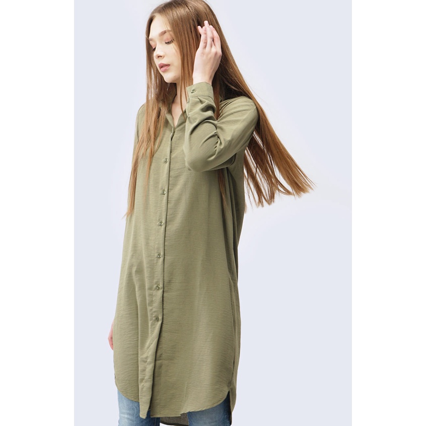 Logo Jeans Dress Aisya Sage Green 74164L8SA