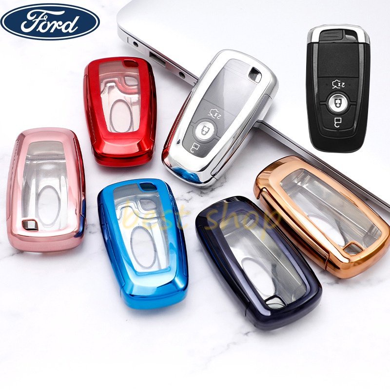 Cover Kunci Mobil Ford Untuk Aksesoris Gantungan Kunci Ford Ranger/F150/F250/Bronco/Explorer/Raptor/Everest/Focus/Ecosport/Pelindung Shell Key Chain