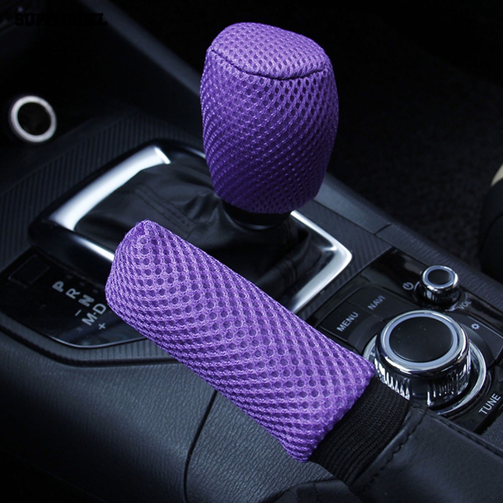 Suppmodel Universal Rem Tangan Gear Shift Knob Steering Wheel Case Cover Pelindung Lengan