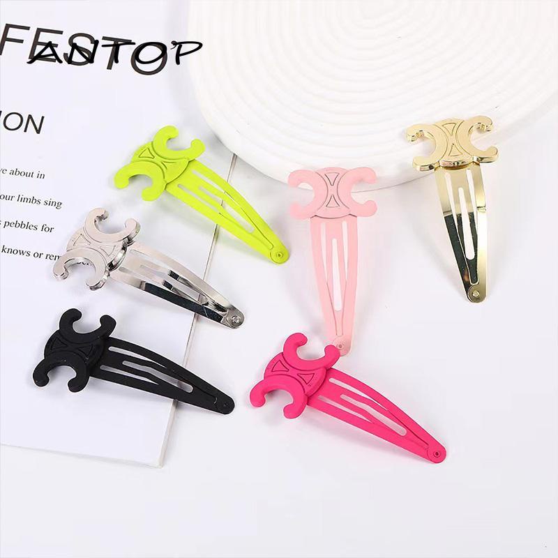 [Antop] French Vintage Metal Makaron Side Bangs Clip Bobby Pin Makeup Hair Clip