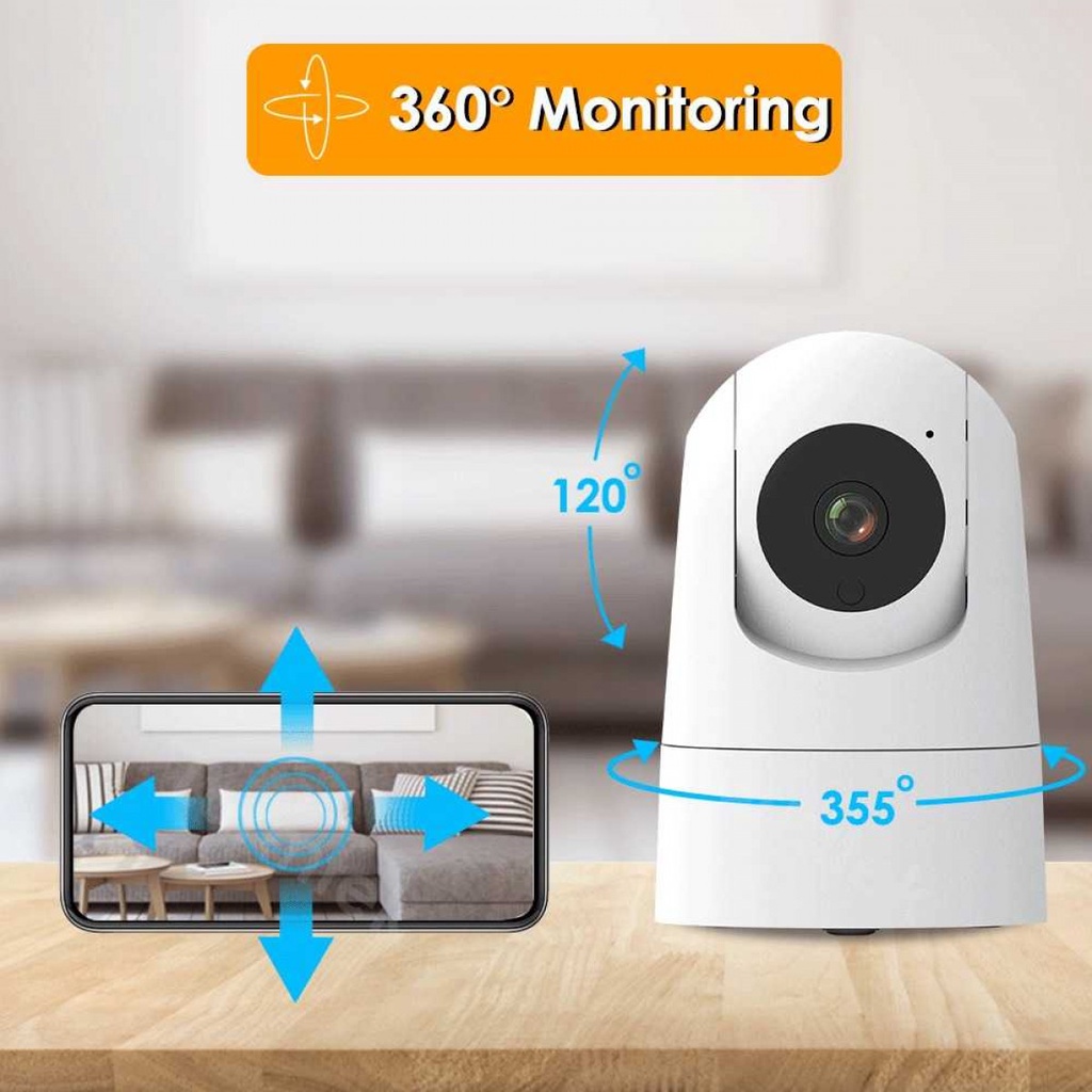 Kamera Pengawas CCTV WiFi IP Suara Dua Arah IR Motion Sensor 5G 1080p