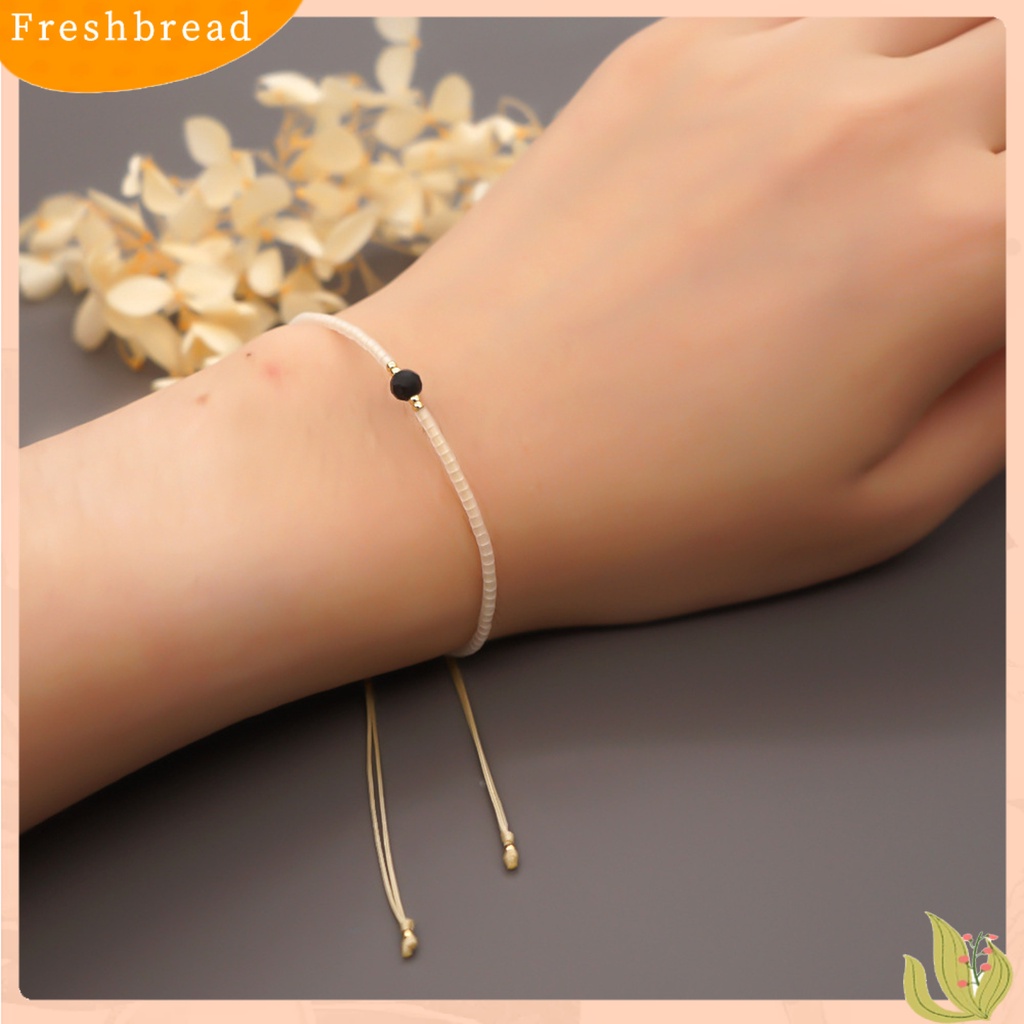 &lt; Freshbread &gt; Lady Gelang Gaya Boho Handmade Aesthetic Adjustable Faux Crystal Hias Menarik Bohemian Etnik Manik-Manik Gelang Wanita Aksesori