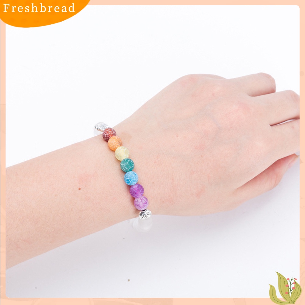 &lt; Freshbread &gt; 7warna Pesona Gerinda Matte Beads Gajah Gelang Yoga Energi Bangle Perhiasan