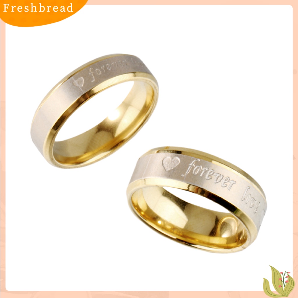 &lt; Freshbread &gt; Heart Ring Hias Nyaman Tidak Bau Pasangan Serasi Janji Cincin Untuk Hadiah Ulang Tahun