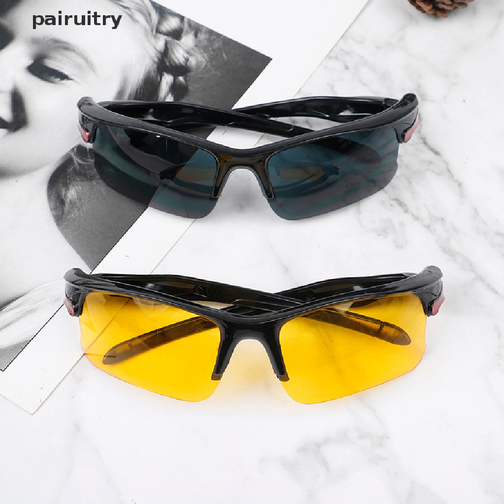 Prt 1Pc Kacamata Polarized Anti Silau Goggles Glasses Night Vision Kacamata Berkendara PRT