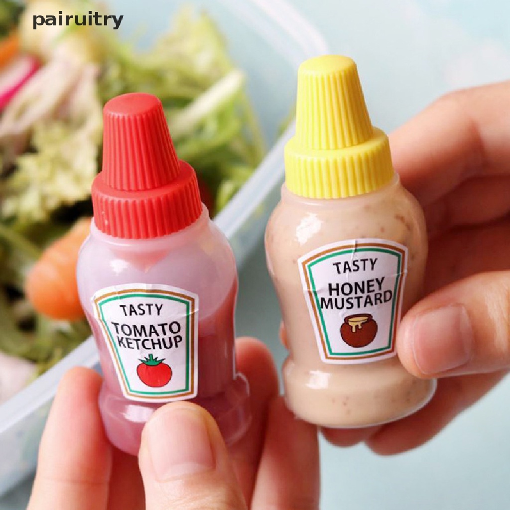 Prt 4pcs 25ML Botol Kecap Tomat Mini Portable Sauce Salad Dressing Container PRT