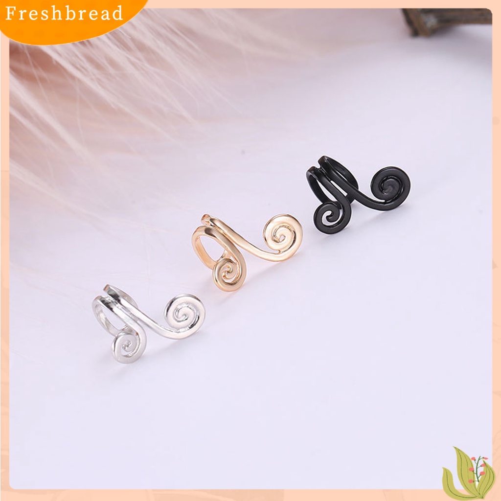 &lt; Freshbread &gt; 1Pc Klip Telinga Tanpa Sakit Non-Piercing Geometris Wanita Monkey King Golden Hoop Incantation Shaped Clip Earring Perhiasan Hadiah Untuk Kehidupan Sehari-Hari