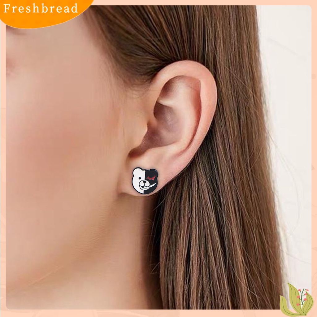 &lt; Freshbread &gt; 1pasang Piercing Earing Motif Kartun All-match Tahan Lama Gadis Anime Hunter X Hunter Stud Earing Untuk Pesta Ulang Tahun