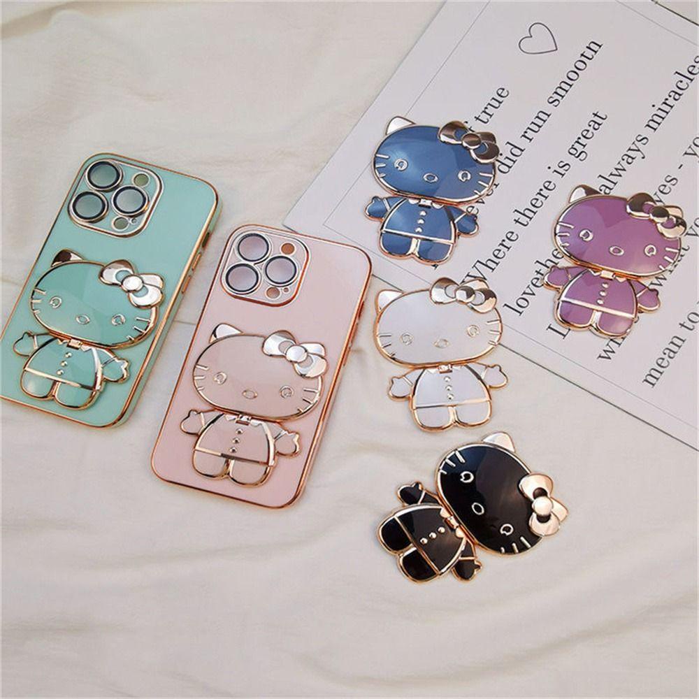 Quinton KT Cat Phone Holder Phone Accessories Phone Grip Phone Case Dekorasi Buckle Bracket Smartphone Phone Kickstand Braket Handphone