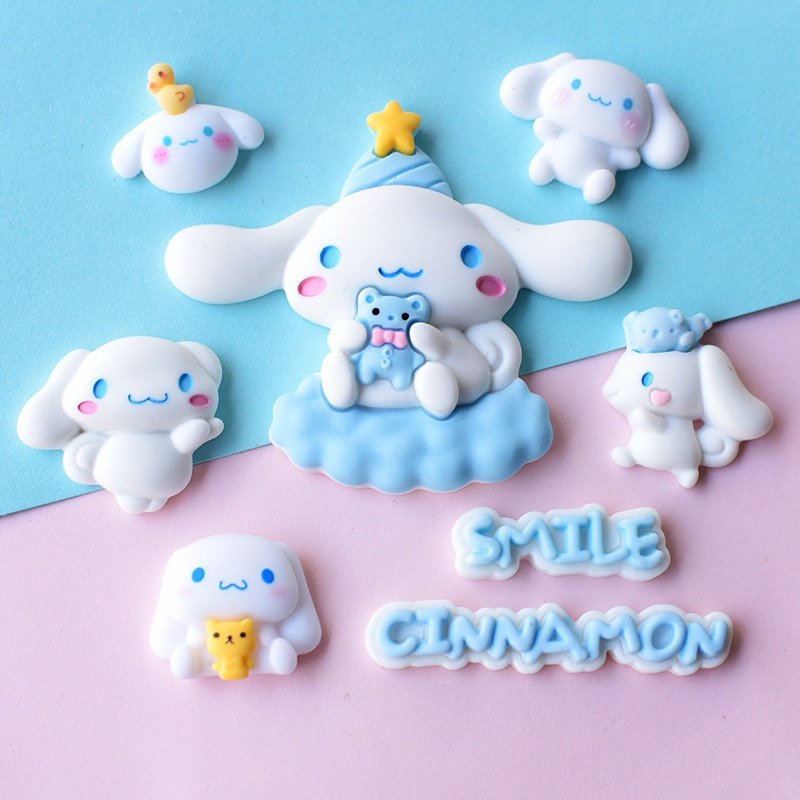 Kuromi/stellalou/cinnamoroll/strawberry Bear Kartun Set Seri Crocs DIY Jibbitz Charm Button Fashion Sepatu Aksesoris#