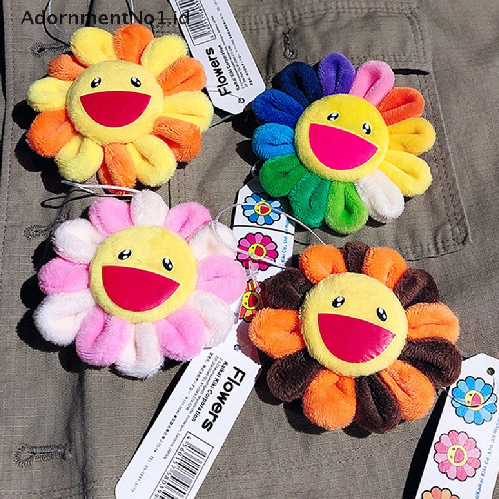 [AdornmentNo1] 8.5 cm Lembut Mini Bunga Matahari Mewah Liontin Warna-Warni Boneka Mainan Tas Sekolah Untuk Gantungan Kunci Lucu Bros Buket Mainan Boneka DIY Ornamen Hadiah [ID]