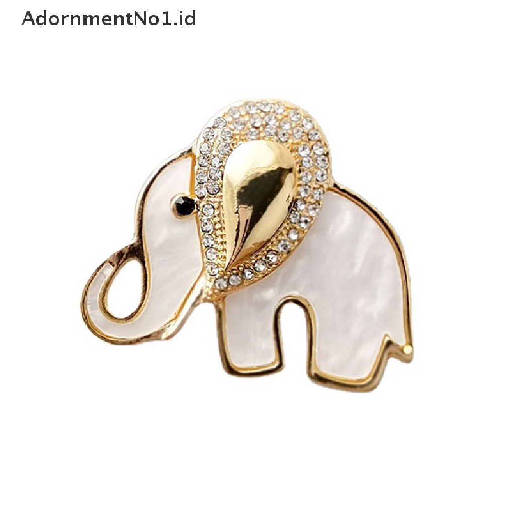 [AdornmentNo1] 1pc Bros Gajah Kecil Lucu Wanita Dan Pria Unisex Brooch Pin Perhiasan Hewan [ID]