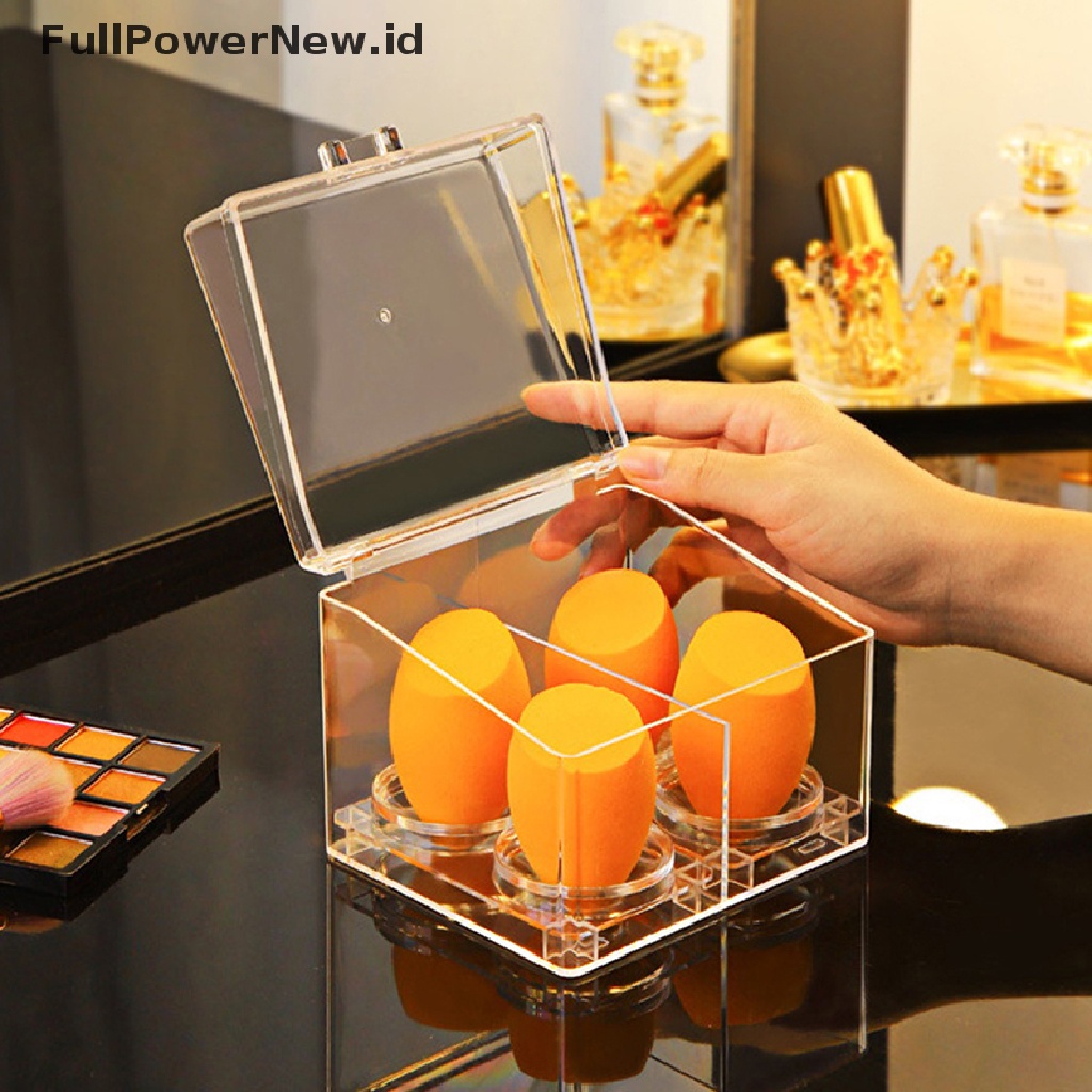 Power Acrylic Makeup Brush Holder Organizer Tempat Kosmetik Wadah Penyimpanan Bibir ID