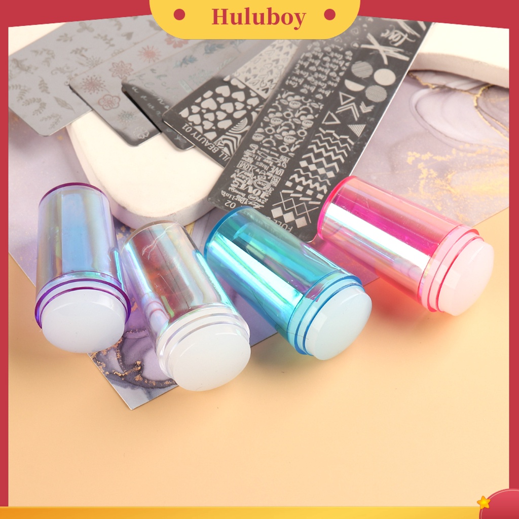 {In Stock} 1set Stempel Kuku Dapat Digunakan Kembali Non-Cacat Baik Daktilitas Putaran Silicone Stamper Kuku Transparan Alat Seni Untuk Manicure