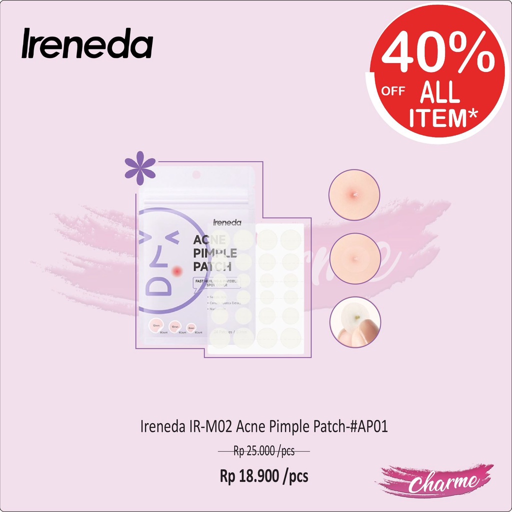 (READY &amp; ORI) IRENEDA Acne Pimple Patch Sticker Jerawat IR-M02