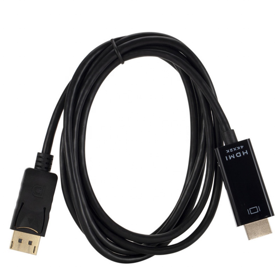 Kabel Display Port / DP to HDMI Gold Plated 4K 144Hz High Quality