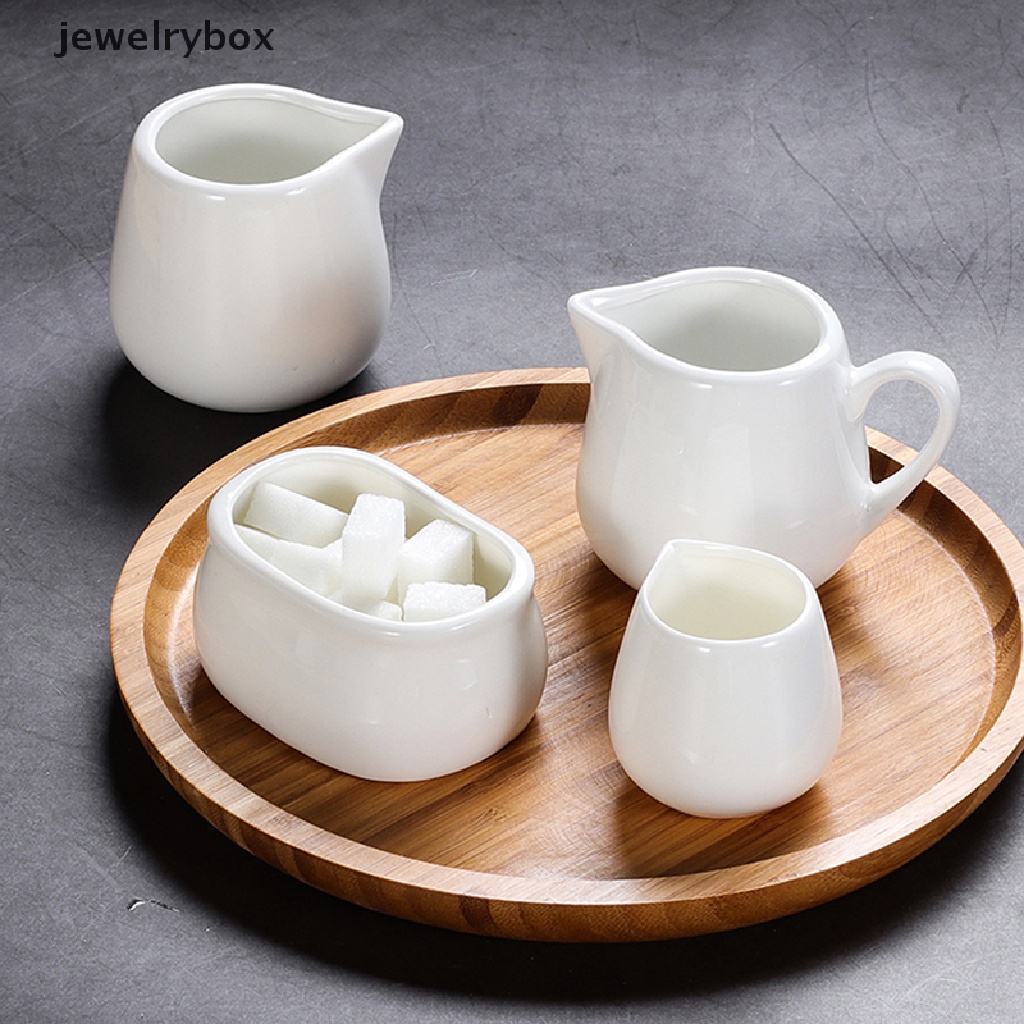 [jewelrybox] 1pc Dispenser Saus Keramik Pitcher Kopi Salad Dressing Cup Server Butik