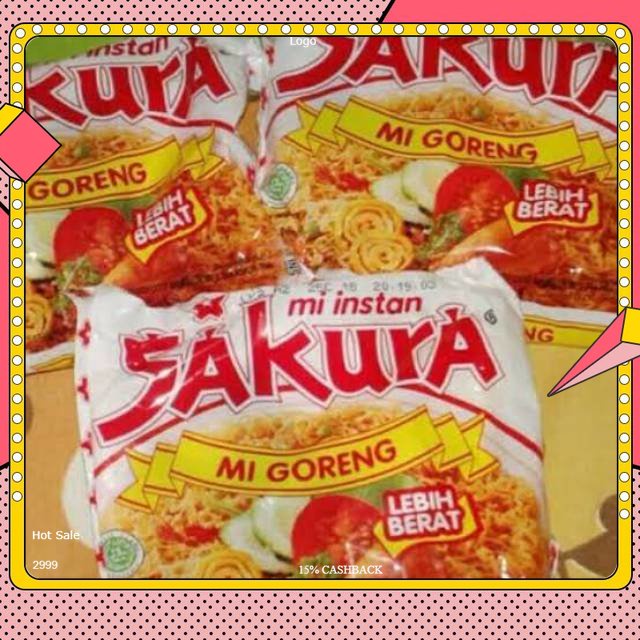 

MIE INSTAN SAKURA/ MI GORENG SAKURA/ MIH INSTAN GORENG MURAH