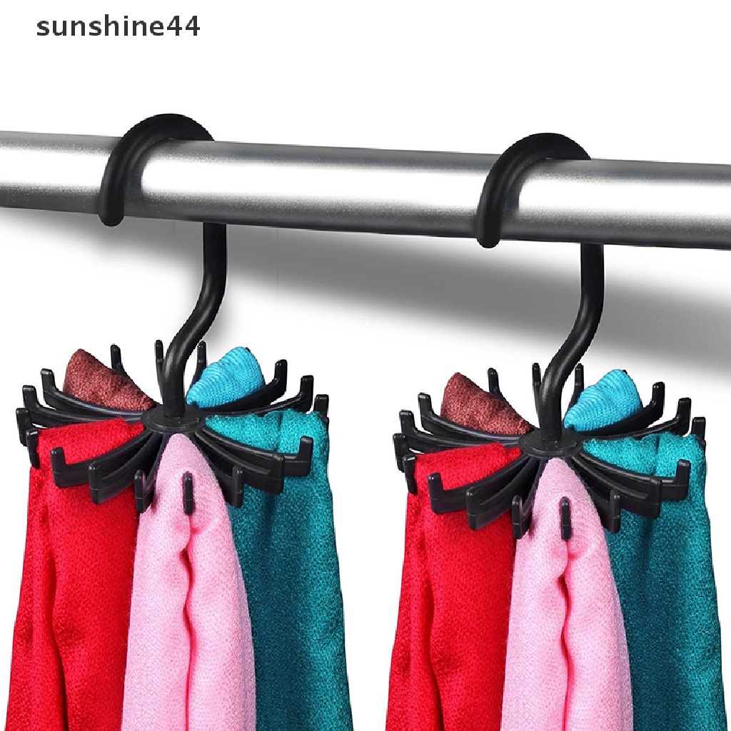 Sunshine New Rotag 360derajat Rak Dasi Gantungan Sabuk 20kait Penahan Leher Untuk Closet ID