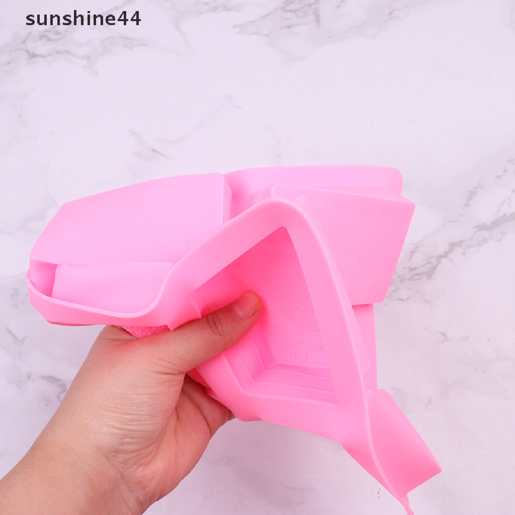 Sunshine 1Pc Cetakan Sabun Silikon Persegi Panjang 6rongga DIY Portable Cake Mold ID