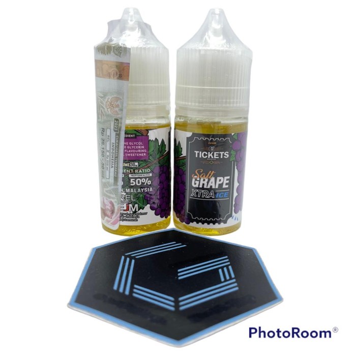 SALT - EJM Tickets GRAPE XTRA ICE 30ml Extra Ice Liquid Pods Anggur