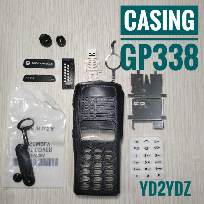 casing depan ht motorola gp338 case cover housing gp 338 keypad knob