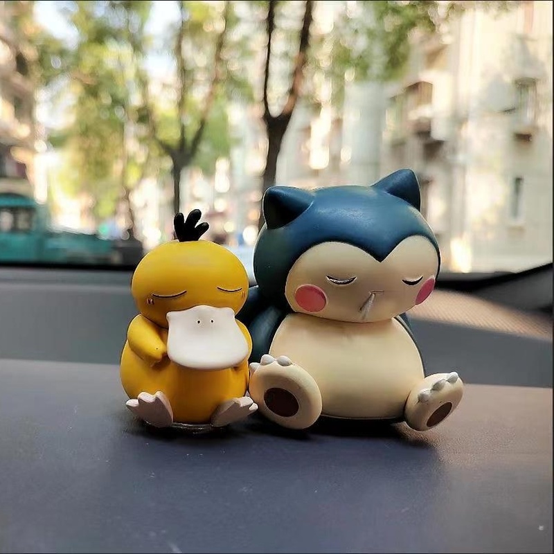 Anime Pokemon Angka Mainan Tidur Starry Dream Series Psyduck Snorlax 6-7cm PVC Action Figure Kartun Mengumpulkan Mainan Model Boneka