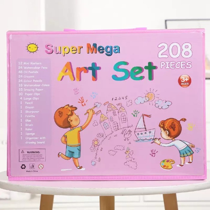 

Crayon Set 208 Pcs Pensil Warna Krayon Oil-Pastel Alat Mewarnai Gambar - Random