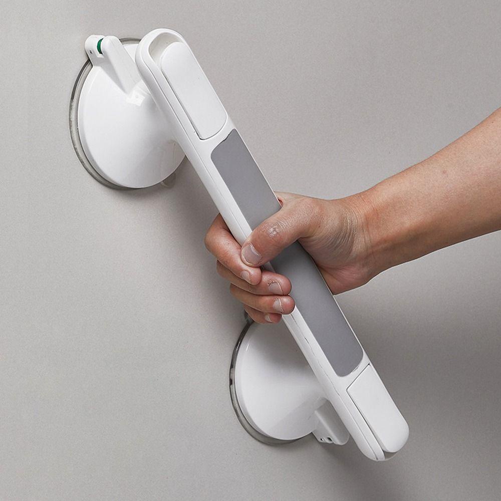 Populer Pegangan Shower 12inch Dengan Suction Cup Kuat Untuk Manula Orang Tua Cacat Safety Hand Rail