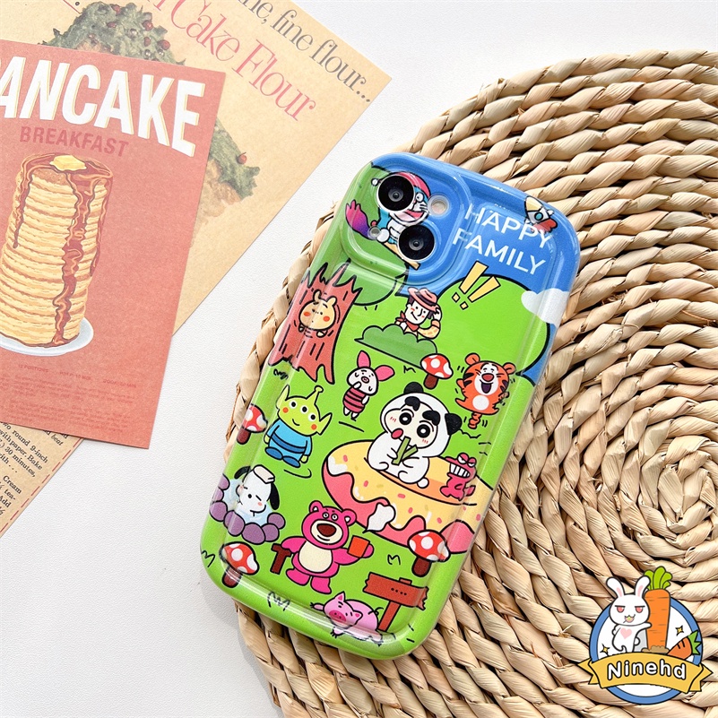 Redmi 12C A1 A1+ 10C 10A 10 9A 9C 9T Redmi Note 11 11s 10 10s 9 9s Pro Xiaomi 11 Lite Poco X3 Pro NFC Motif Kartun Casing Ponsel Lucu Bumper Shockproof Soft Case Silikon Cover Pelindung