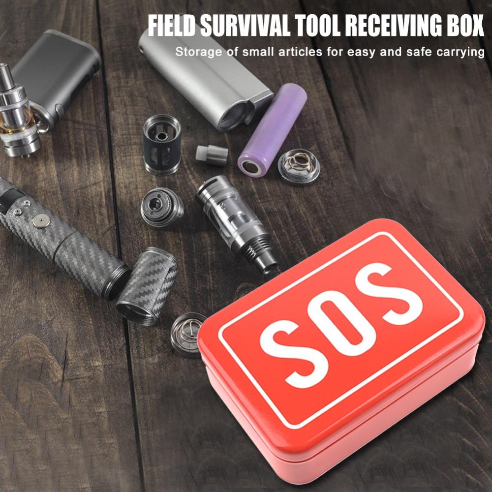 R-FLOWER Rescue Box Perlengkapan Outdoor Sos Iron First-Aid Kit