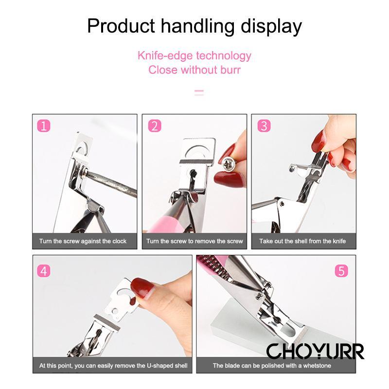 【COD】Nail Art Tools Clipper / Gunting Kuku Palsu The Edge Cutter Pemotong Kuku Palsu Kupal Nail Art-CH