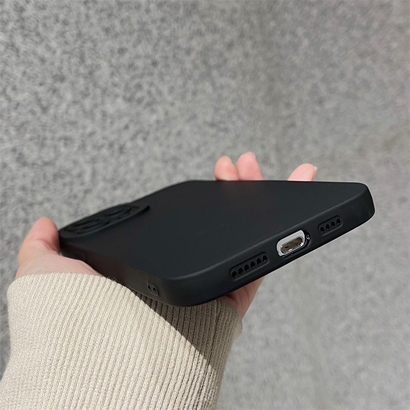 Simple!Pure Black Soft Case HP Samsung Galaxy A70 S20 S21 FE A23 A32 Note20 S8 S9 S10 S10E S23 Ultra Note8 9 10 Plus A14 4G 5G Pelindung Kamera Casing FTD