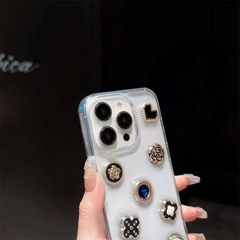 Casing Ponsel Epoxy Untuk Iphone14 13 12 11 Pro MAX Plus Mutiara Mini Love Bening Silikon Soft Cover Untuk iPhone X XS MAX XR 7 8 Plus SE 2022 2020 14Plus 13Mini 12Mini