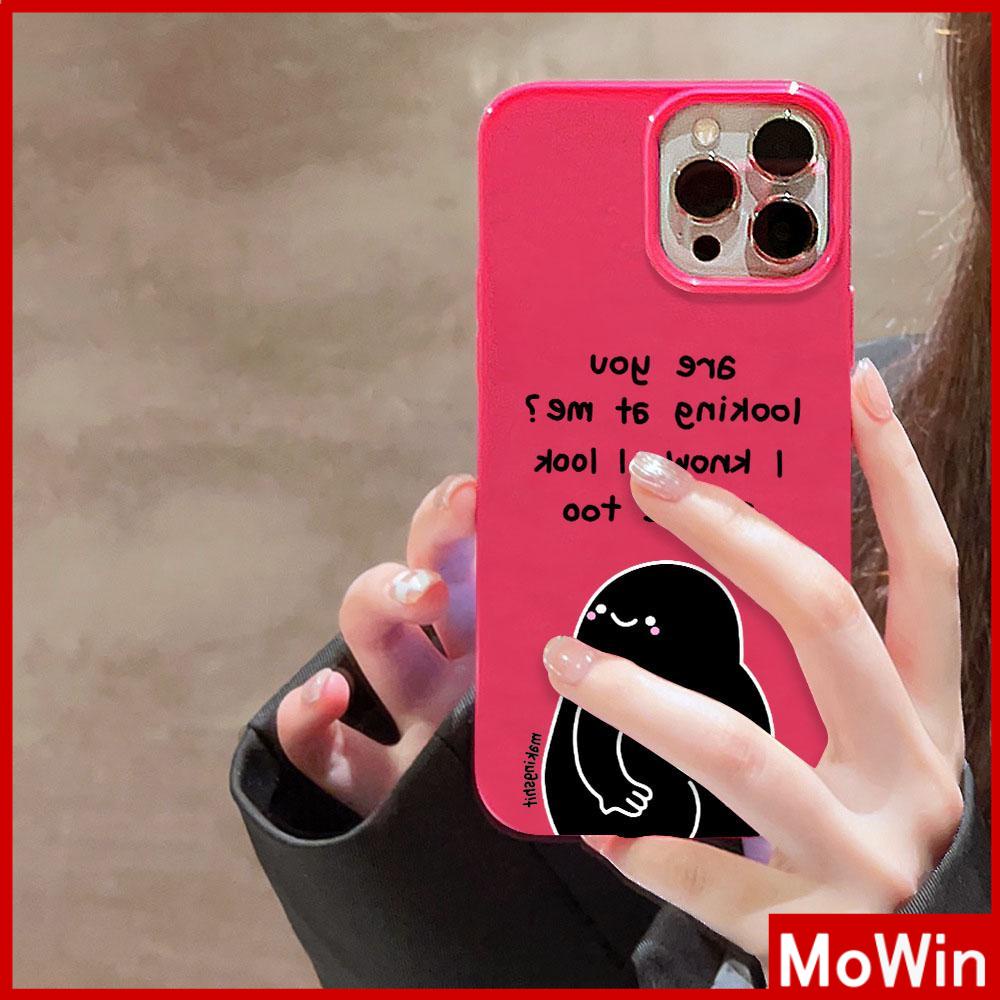 For iPhone 14 Pro Max iPhone Case Pink Glossy TPU Soft Case Shockproof Protection Camera Cute Cartoon Compatible with iPhone 13 Pro max 12 Pro Max 11 xr xs max 7Plus 8Plus