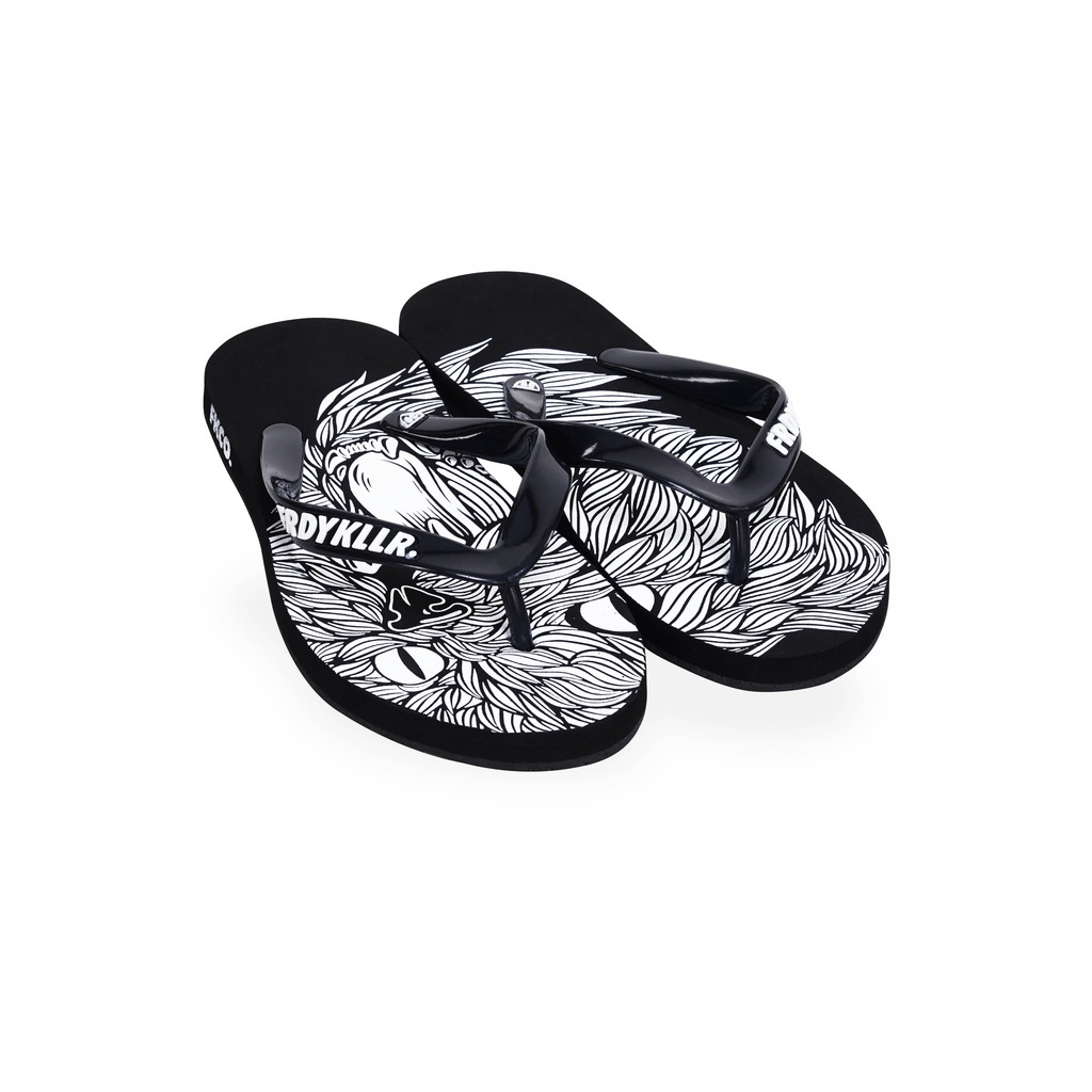 SANDAL JEPIT FRIDAY KILLER | ROAR BLACK